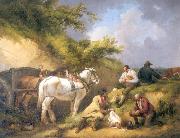 George Morland The Labourer's Luncheon oil painting